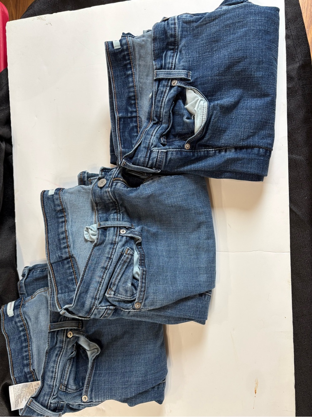 Levi's Women's Blue Boot Cut Jeans Bundle of 3.  18W  Indigo Blue Wash